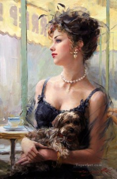 Beautiful Girl KR 020 Impressionist Oil Paintings